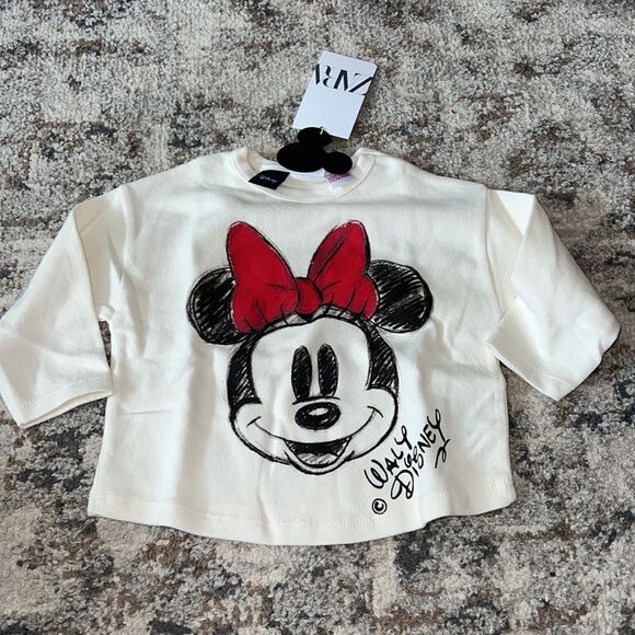 ZARA Kids | Oyster White | MINNIE MOUSE © DISNEY T-SHIRT - Picture 6 of 6